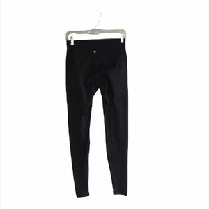 LULULEMON black leggings with extra waist (2 options) women size 8